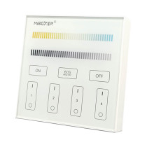 Panneau de contrôle à distance mural pour Lumières LED B2 CCT 4 zones - 2.4GHz