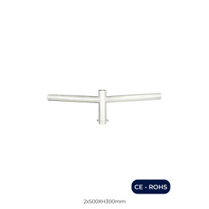Cruceta de Acero de 2 Brazos