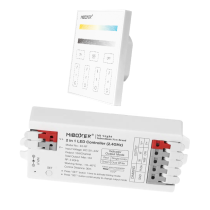Contrôleur LED CCT 12-24V + panneau de commande à distance B2 - 2,4GHz