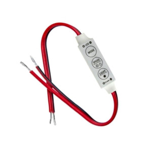 Mini contrôleur dimmable pour bande LED mono-couleur - 12V / 24V DC