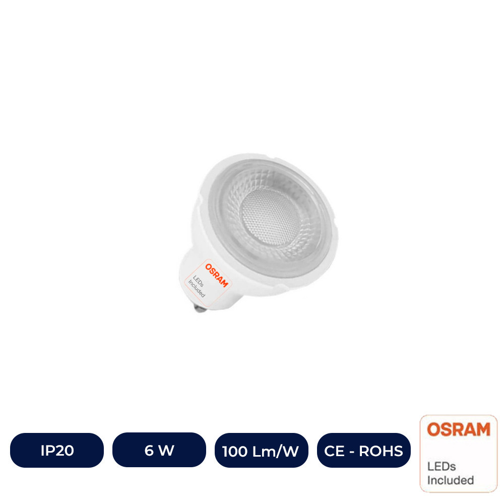 Dicroica LED 6W 60° GU10 - OSRAM CHIP DURIS E 2835