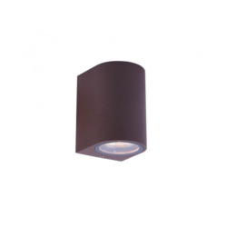 Petite applique LED d'intérieur ou d'extérieur marron pour GU10