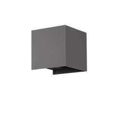 Applique LED double face pour mur extérieur gris - 6W