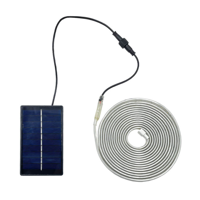 Kit de bande LED avec panneau solaire pour l'extérieur - 5m