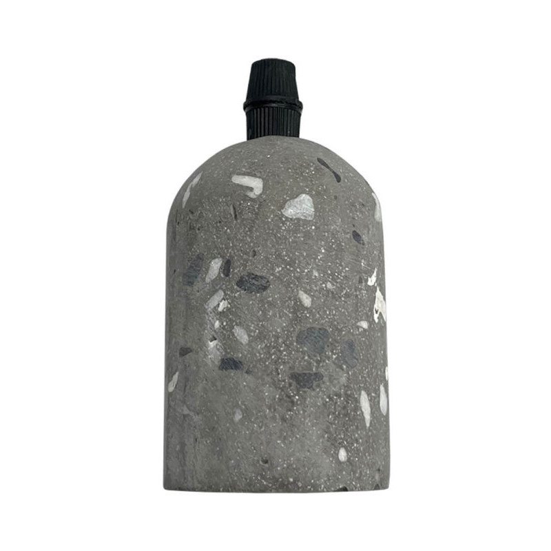 Lámpara colgante vintage gris efecto piedra para E27