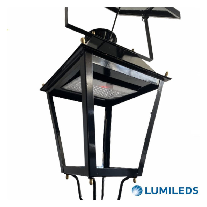 Farola LED villa solar LUMILEDS de acero - 300W