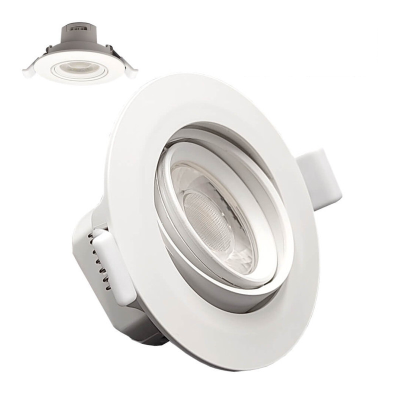 Empotrable LED 7W Circular Blanco - Orientable - CCT Color Seleccionable