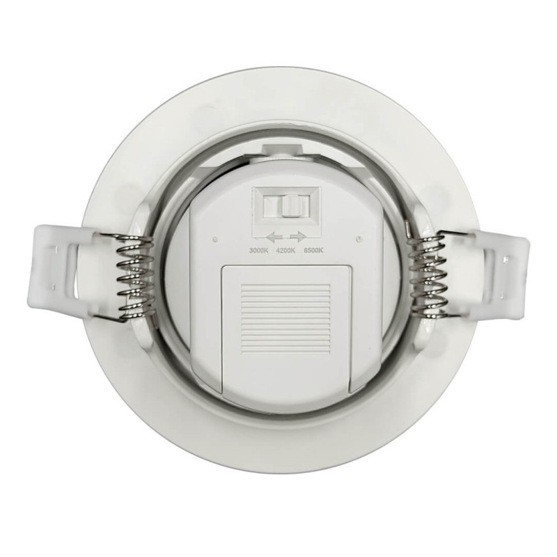Empotrable LED 7W Circular Blanco - Orientable - CCT Color Seleccionable