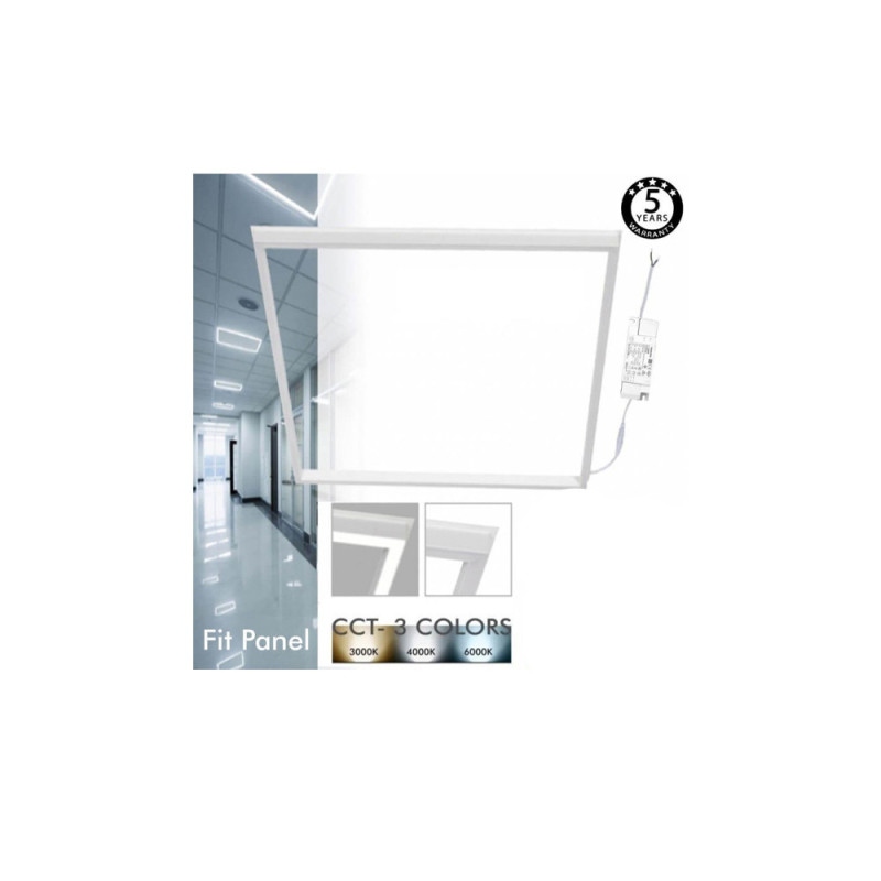 FIT Panel LED 60x60 44W Marco Luminoso Blanco