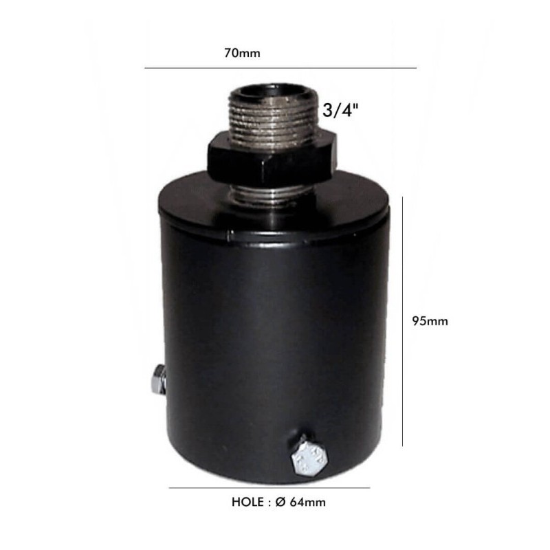 Soporte de acoplamiento para columna farola LED