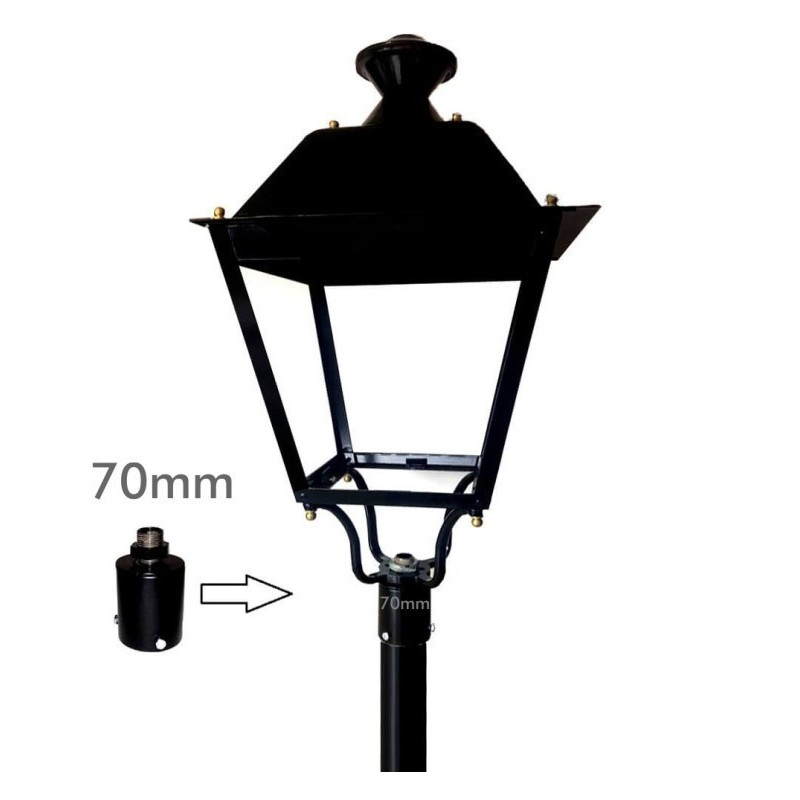 Soporte de acoplamiento para columna farola LED