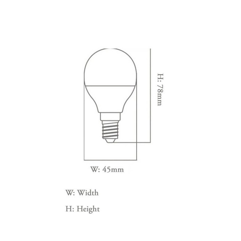 Ampoule LED 6W E27 G45 220º - OSRAM Chip