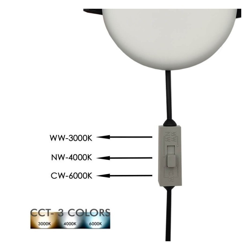 Downlight LED 24W - Frameless QUASAR - OSRAM CHIP DURIS E 2835 - CCT