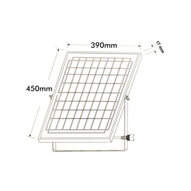 FAROLA VILLA SOLAR LED 200W OSRAM CHIP PROFESIONAL
