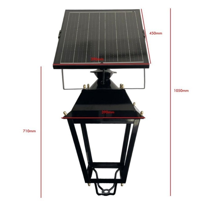 FAROLA VILLA SOLAR LED 200W OSRAM CHIP PROFESIONAL