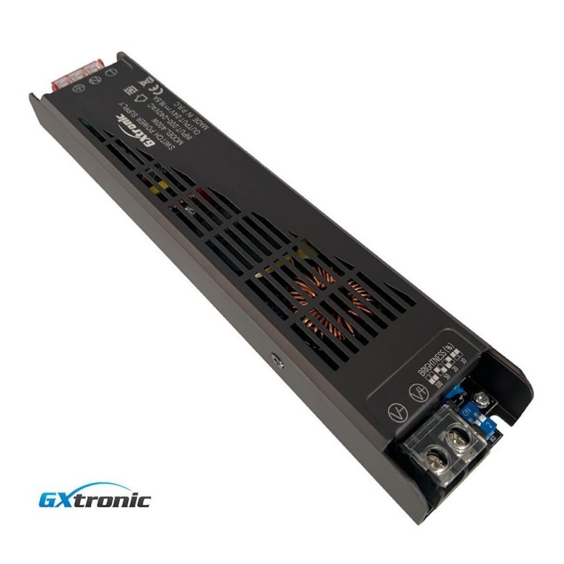 Fuente Alimentación 24V 400W 16.6A Aluminio IP20 - GXTronic