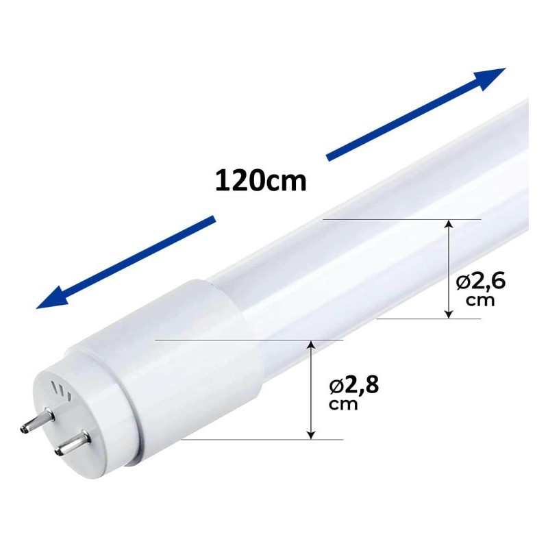 Buy 10ud Pack 18W LED Tube 120cm 300º