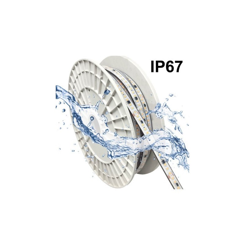 STRAP LED 220V | 20w / m | 140xLED / M | 50m | SMD2835 | 2660lm / m | IP67 |