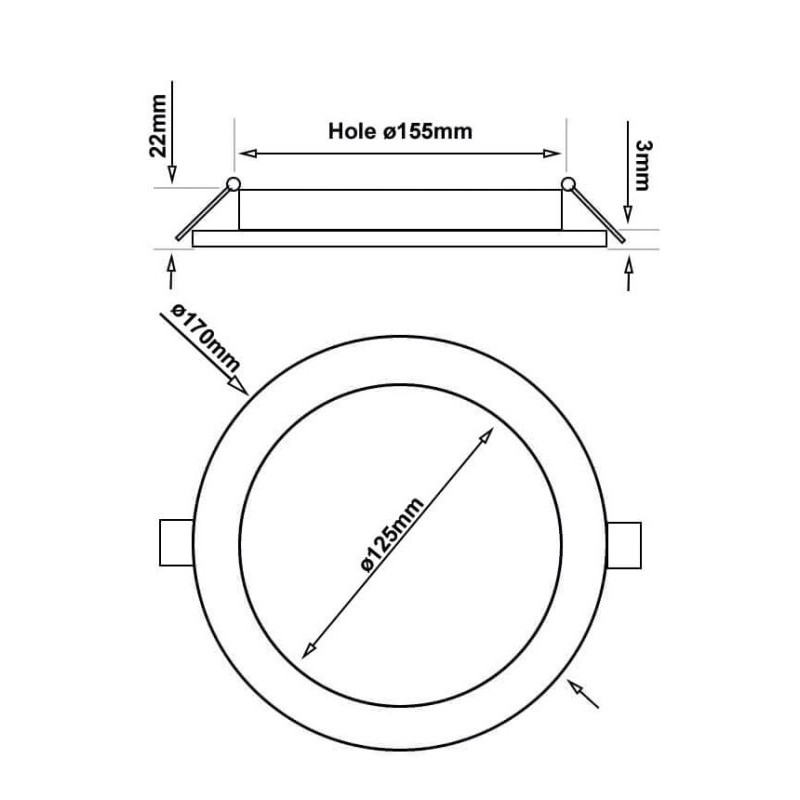 Slim LED plate 15W - CCT - Osram Chip Duris E2835