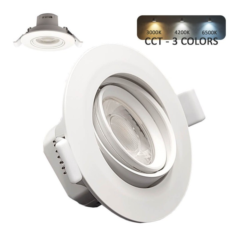 Recessed LED 7W white circular - CCT Selectable color