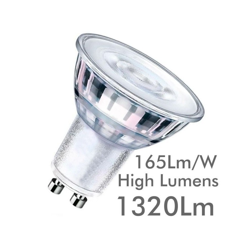 Dichroic LED GU10 8W High Luminosity - Crystal - 24º - SMD1A1A