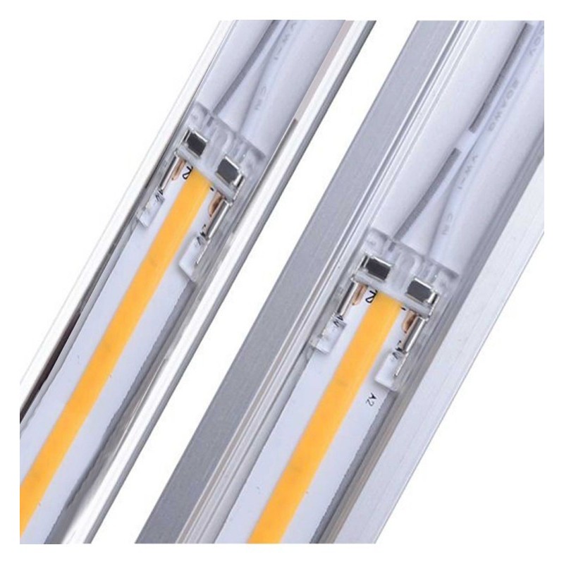 Transparent connector for LED COB + SMD - 10mm - IP20