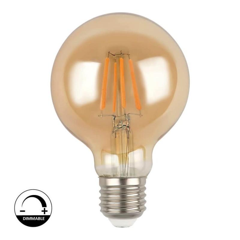 Bombilla LED Filamento Vintage 6W E27 G80 Gold - DIMABLE