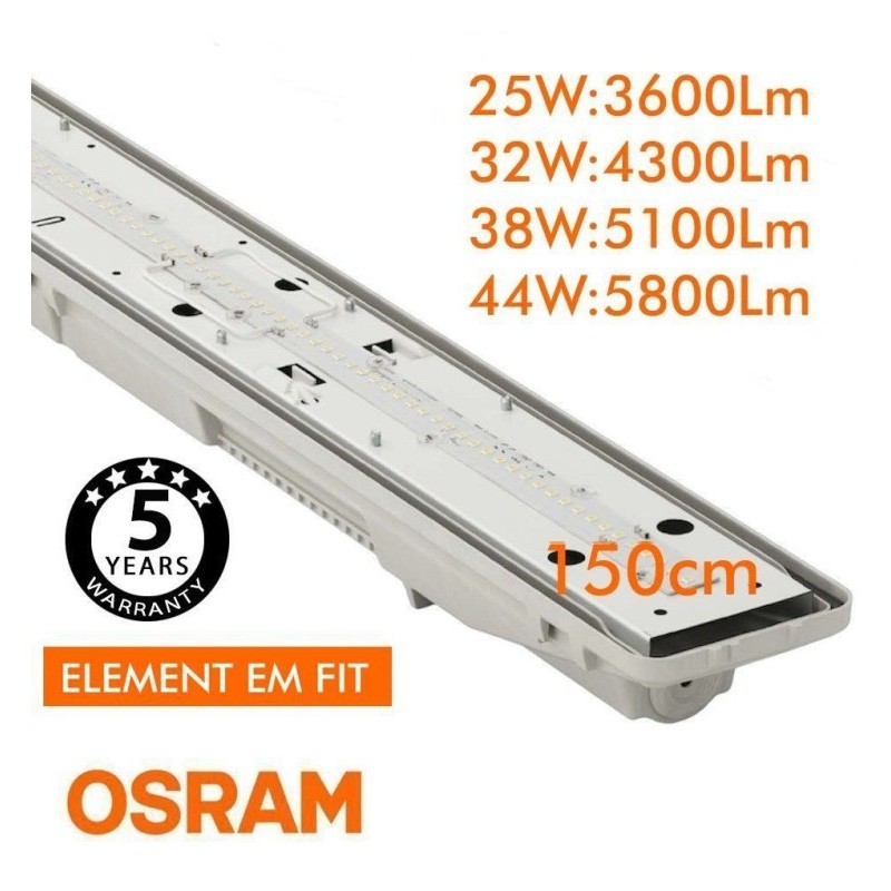 Integrated LED STAND STUCK - 44W-38W-32W-25W - Osram Driver - 150cm