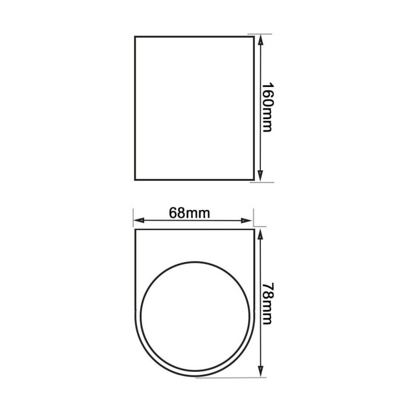 Aplique PARA LAMPARA LED Exterior IP54 - GU10 x2