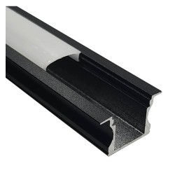 Buy profile black and white 2 meters aluminum - wings - for LED