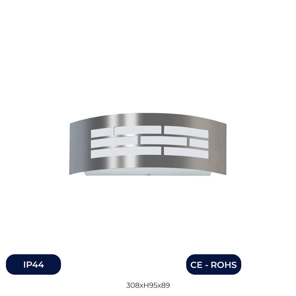 Applique LED E27 GOTHENBURG INOX - Extérieure IP44