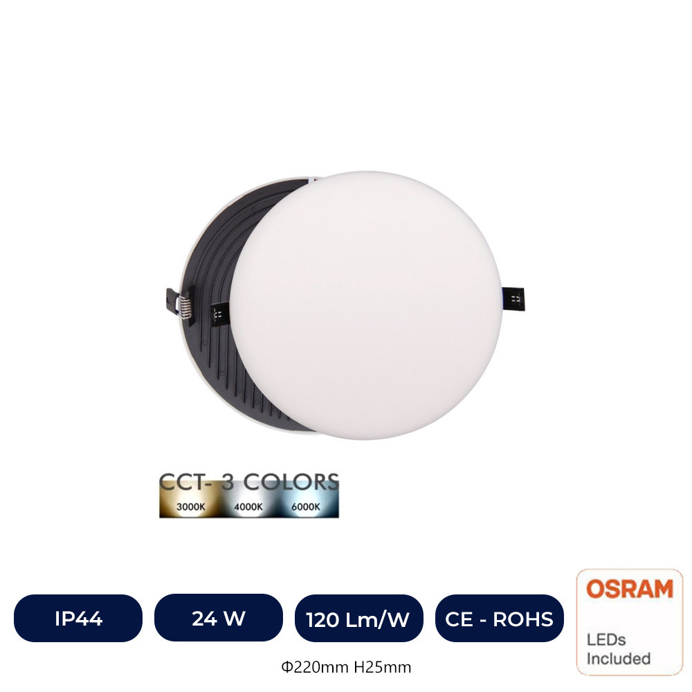 Downlight LED 24W - OSRAM CHIP DURIS E 2835 - CCT