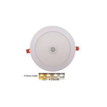 Placa LED Slim Circular 20W Acero Inox - CCT - OSRAM CHIP DURIS E 2835