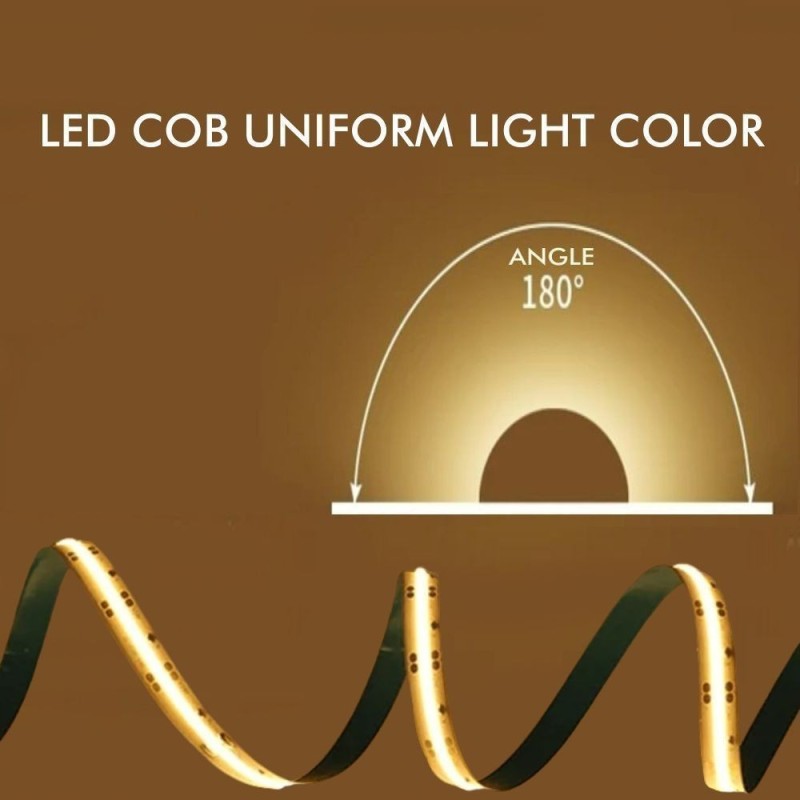▷ Buy LED Strips COB 24V 5m 12W/m - Flexible - IP20 Indoor