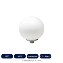 Réverbère Globo pour ampoule  LED E27 - 40W -50W