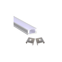 Profilé 2 mètres - U - Aluminium - pour LED