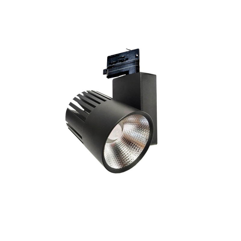 Spot LED 40W Noir BRIDGELUX Chip rail Triphasé CRI +90