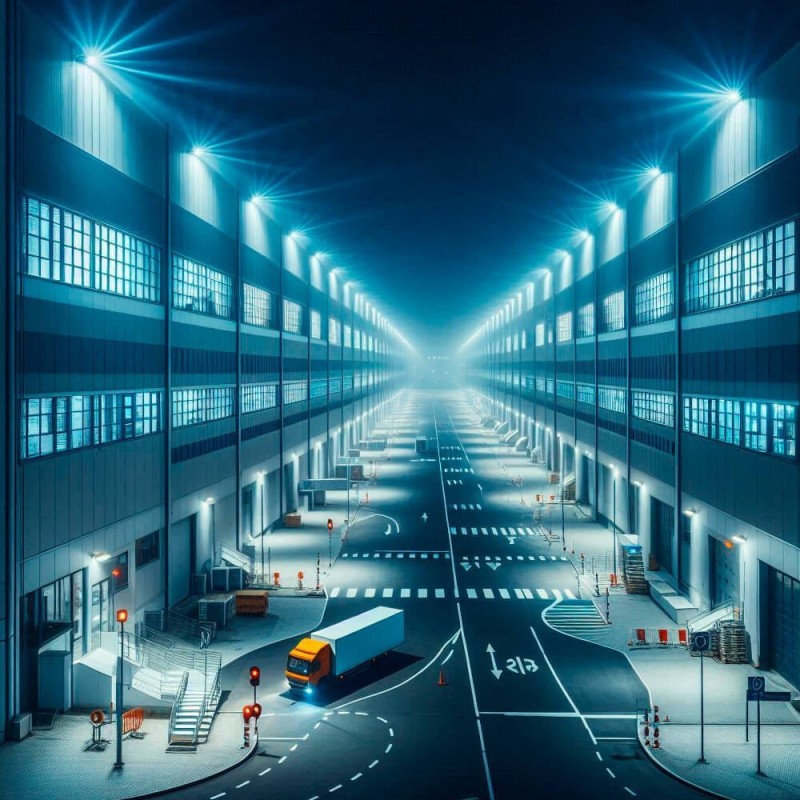 ▷ Lampadaire LED noir 100W AREA FLEX Orientable OSRAM Chip - Extérieur IP65