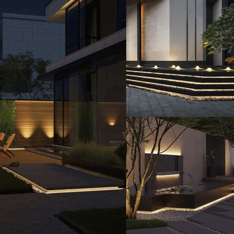 ✔️ Ruban LED Extérieure 220V 20M Submersible IP67 - Différentes Blanc