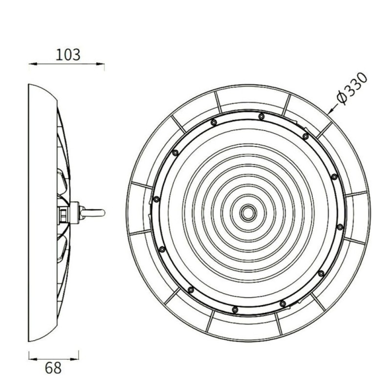 ▷ Campana LED UFO TITAN 200W NEW TITAN 3CCT | Iluminación Industrial