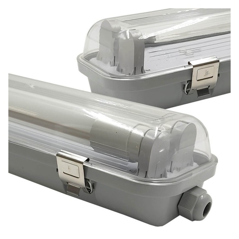 IP65 Stanca Screen For 2 LED Tubes - 120cm