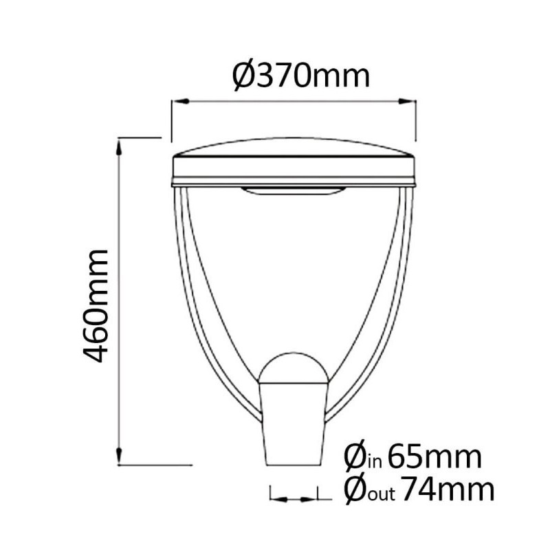 Comprar Farola LED 40w CONIC Philips Lumileds SMD 3030 160Lm/W
