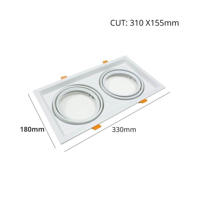 Buy Frame White Double Adjustable for AR111