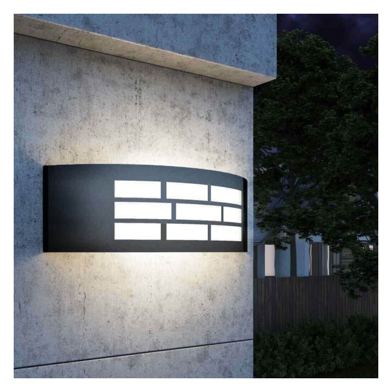 Acheter Applique LED E27 GOTHENBURG GRIS - IP44 Lumière Décorative