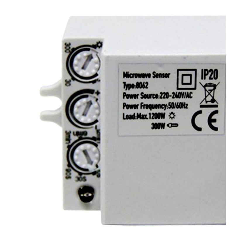 Comprar Detectores Movimiento Radar para LED 300W IP20