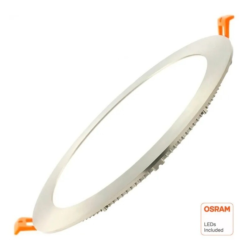 Placa Slim LED Circular 24W Acero Inox - CCT - OSRAM CHIP DURIS E 2835
