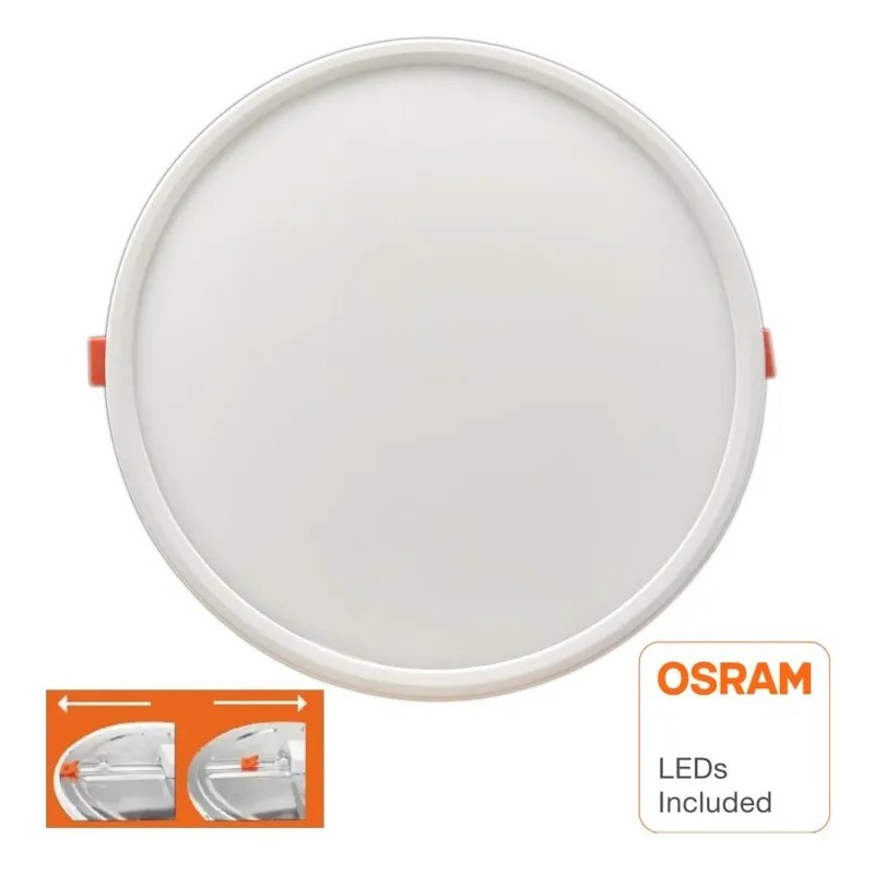 Buy Slim LED Plate Circular Downlight 20W Adjustable - Osram Chip Duris E 2835