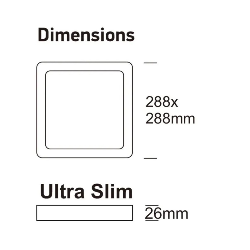 Buy Square LED ceilings 30W UGR19 GXTRONIC | 4CCT | Ultra slim