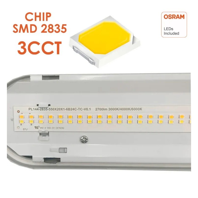 20W GXtronic Waterproof LED Screen 60CM | SMD2835 OSRAM CHIP 3CCT | IP66