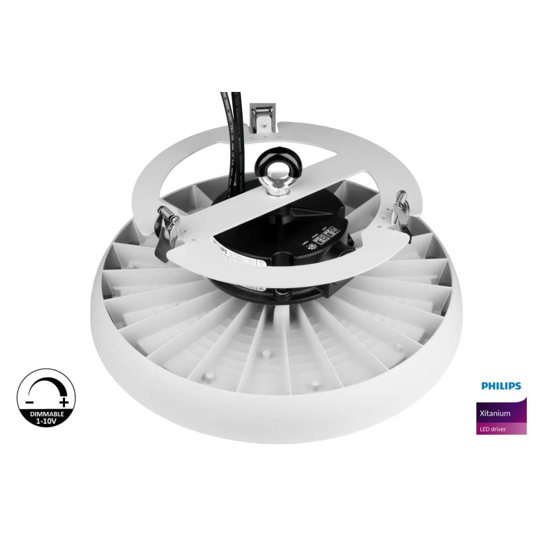 RESERVA MOONLIGHT LED 200W-160W-120W | UFO CAMPANA LED EMPOTRABLE | 3CCT | Driver Philips Xitanium | Dimable 1-10V OP 120°
